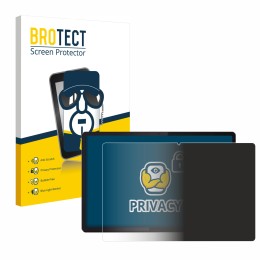 Parte frontal de un envase de producto con el logotipo de la marca BROTECT. Al lado se muestra el dispositivo Lenovo Idea Tab 