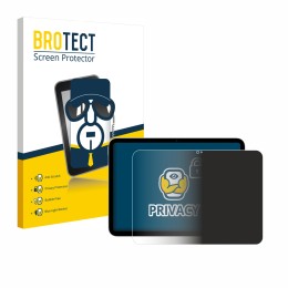 Parte frontal de un envase de producto con el logotipo de la marca BROTECT. Al lado se muestra el dispositivo Apple iPad A16 1