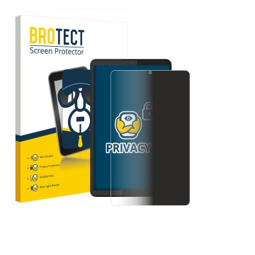 Front side of a product packaging with the brand logo BROTECT. Next to it is the device Barnes & Noble Nook Reading Tablet 8.7