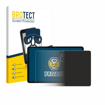 Front side of a product packaging with the brand logo BROTECT. Next to it is the device Alldocube iPlay 70 Pad Pro shown with 