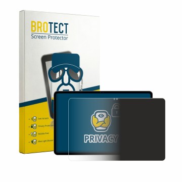 Parte frontale di una confezione del prodotto con il logo del marchio BROTECT. Accanto è raffigurato il dispositivo Alldocube 