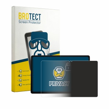 Vorderseite einer Produktverpackung mit dem Markenlogo BROTECT. Daneben ist das Gerät ASUS Chromebook CM32 mit dem zugehörigen