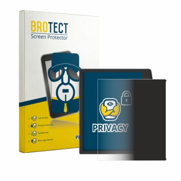 Parte frontal de un envase de producto con el logotipo de la marca BROTECT. Al lado se muestra el dispositivo PocketBook Era L