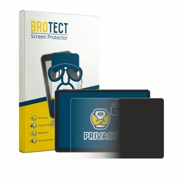 Parte frontal de un envase de producto con el logotipo de la marca BROTECT. Al lado se muestra el dispositivo Blackview Tabwee