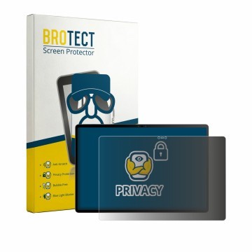 Face avant d’un emballage produit avec le logo de la marque BROTECT. À côté, l’appareil Nubia Pad 3D 12.4
