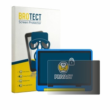 Parte frontal de un envase de producto con el logotipo de la marca BROTECT. Al lado se muestra el dispositivo Laptok KB1016 10