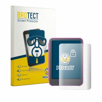 Vorderseite einer Produktverpackung mit dem Markenlogo BROTECT. Daneben ist das Gerät Amazon Kindle Kids 2026 mit dem zugehöri