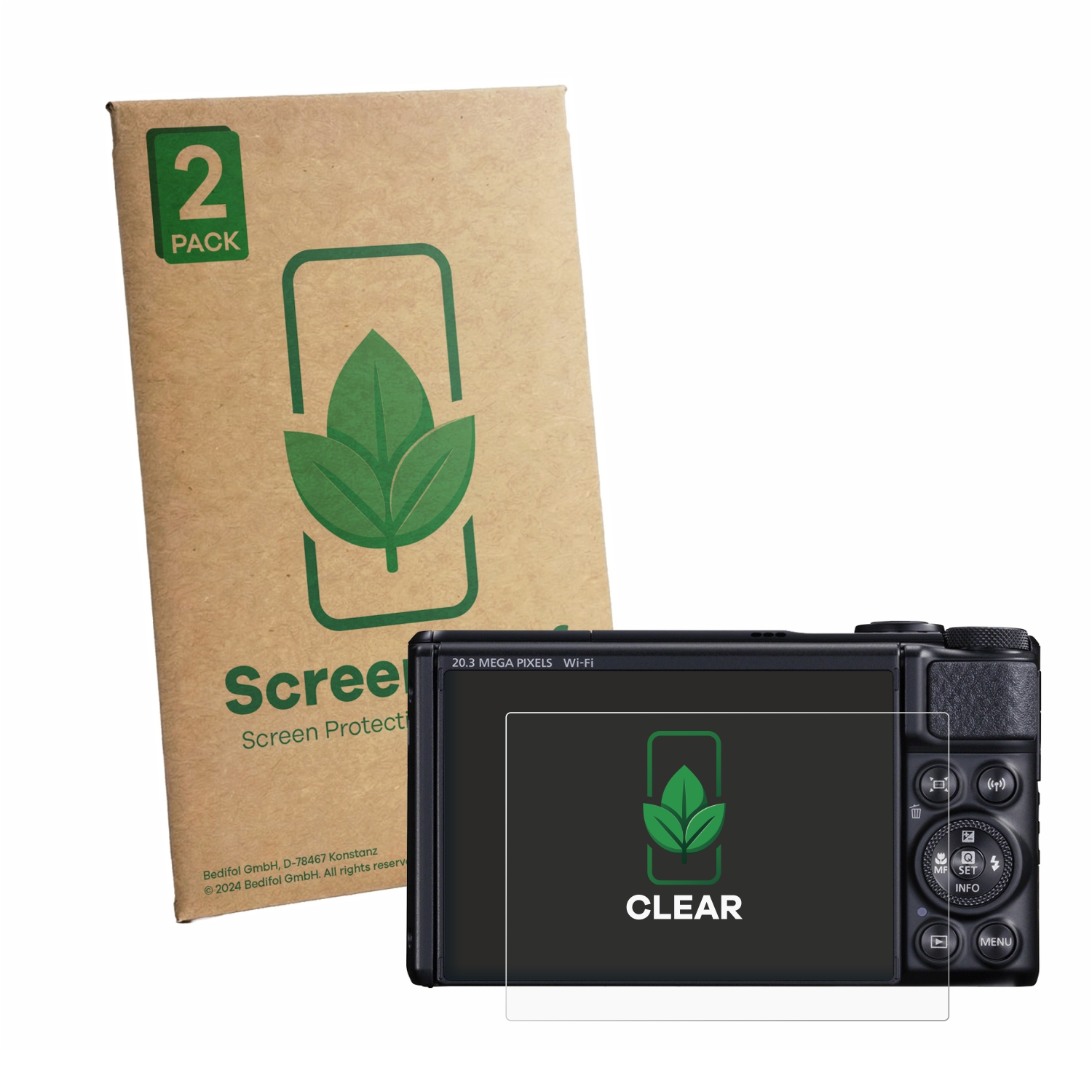 BROTECT AirGlass Matte : 3 Films Anti-Reflet Ultra-Fins 9H Pour Canon PowerShot SX740 HS / Lite – Protection Écran Anti-Rayures & Anti-Traces
