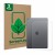 Front side of a product packaging with the brand logo ScreenLeaf. Next to it is the device Apple iPad 10.2″ WiFi 2021 (9th. Ge