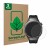Parte frontal de un envase de producto con el logotipo de la marca ScreenLeaf. Al lado se muestra el dispositivo Huawei Watch 