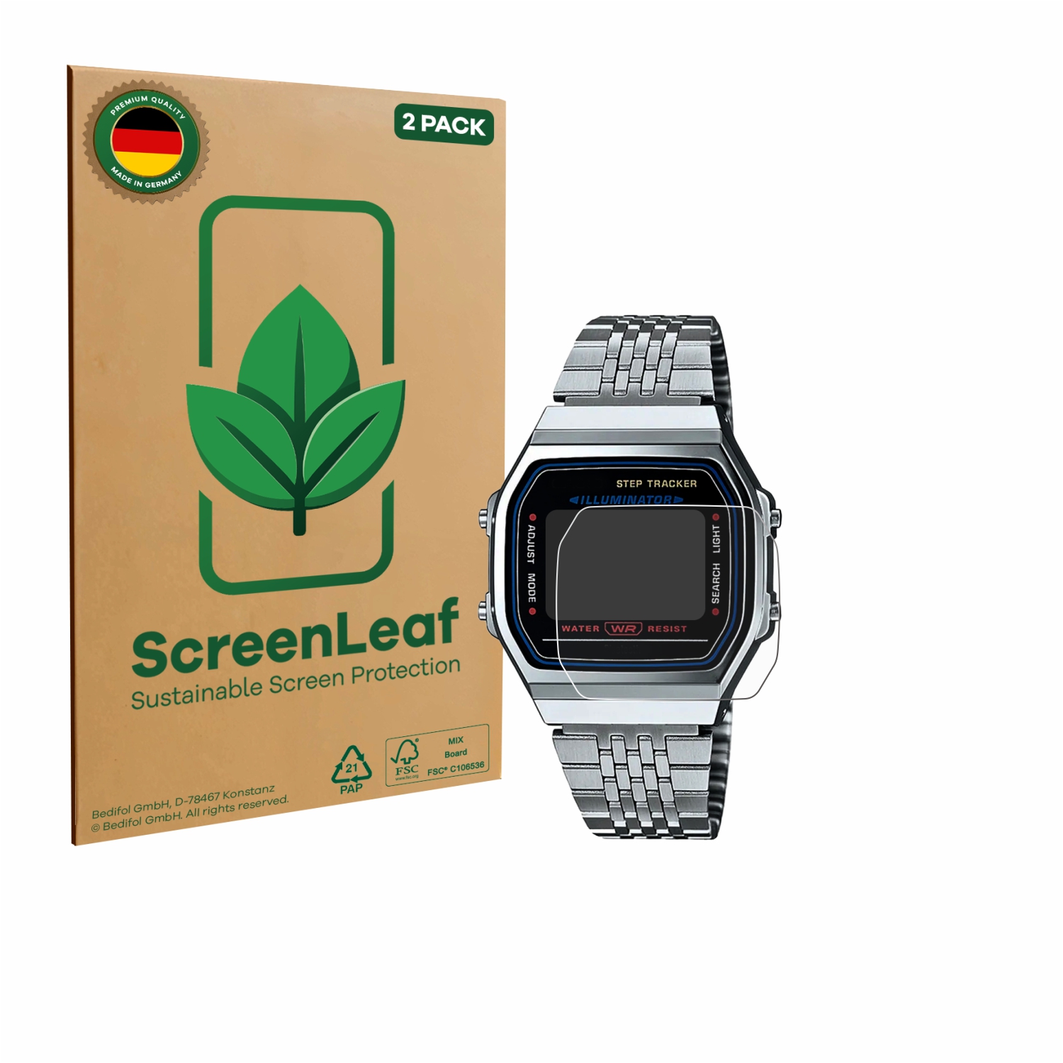 Savvies Pellicola Protettiva Trasparente Per Casio ABL-100WE-1A – 6 Pezzi, Anti-graffio E Senza Bolle