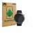 Vorderseite einer Produktverpackung mit dem Markenlogo ScreenLeaf. Daneben ist das Gerät Huami Amazfit Balance 2 mit dem zugeh