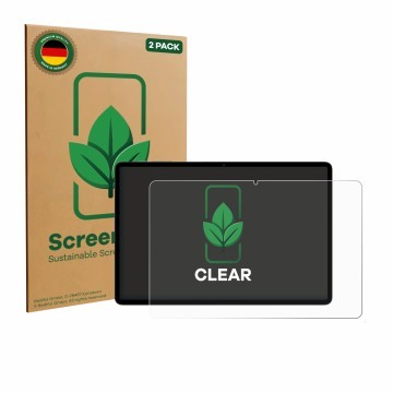Parte frontale di una confezione del prodotto con il logo del marchio ScreenLeaf. Accanto è raffigurato il dispositivo Teclast