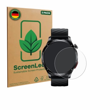 Parte frontal de un envase de producto con el logotipo de la marca ScreenLeaf. Al lado se muestra el dispositivo Lgnitek ‎Aegi
