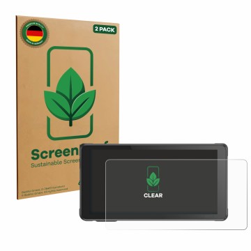 Vorderseite einer Produktverpackung mit dem Markenlogo ScreenLeaf. Daneben ist das Gerät Interphone RideSync mit dem zugehörig