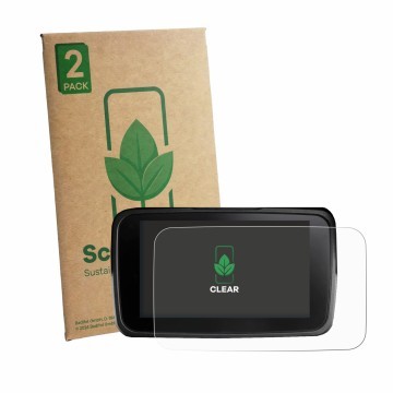 Vorderseite einer Produktverpackung mit dem Markenlogo ScreenLeaf. Daneben ist das Gerät Kymco CV3 575 2026 mit dem zugehörige