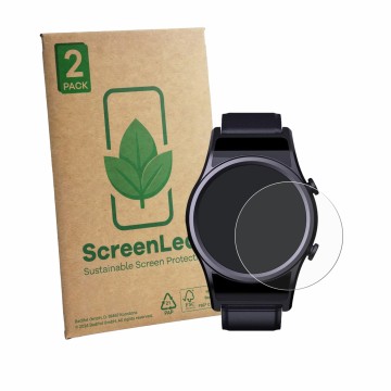 Face avant d’un emballage produit avec le logo de la marque ScreenLeaf. À côté, l’appareil DigiKuber FSSB 1.3