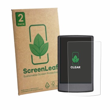 Vorderseite einer Produktverpackung mit dem Markenlogo ScreenLeaf. Daneben ist das Gerät Engwe Engine Pro 3.0 Boost mit dem zu