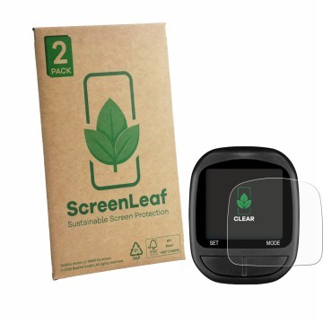 Parte frontale di una confezione del prodotto con il logo del marchio ScreenLeaf. Accanto è raffigurato il dispositivo Joycune