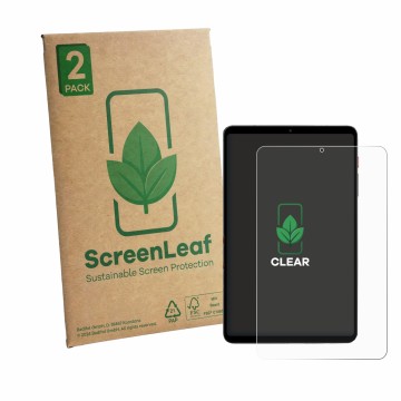 Parte frontale di una confezione del prodotto con il logo del marchio ScreenLeaf. Accanto è raffigurato il dispositivo BNCF BP