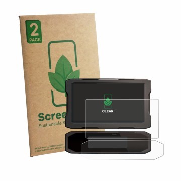 Parte frontale di una confezione del prodotto con il logo del marchio ScreenLeaf. Accanto è raffigurato il dispositivo Honda N