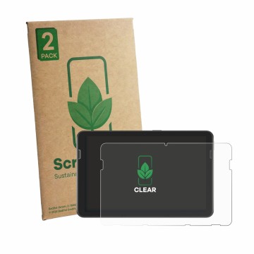 Parte frontale di una confezione del prodotto con il logo del marchio ScreenLeaf. Accanto è raffigurato il dispositivo Zebra E
