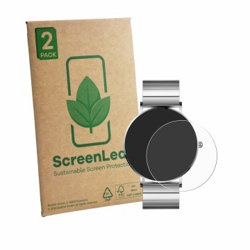 Parte frontale di una confezione del prodotto con il logo del marchio ScreenLeaf. Accanto è raffigurato il dispositivo Xcoast 