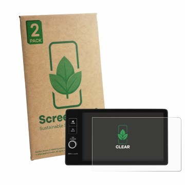 Vorderseite einer Produktverpackung mit dem Markenlogo ScreenLeaf. Daneben ist das Gerät Honda Jazz GR / GR3 (2020-2026) CONNE