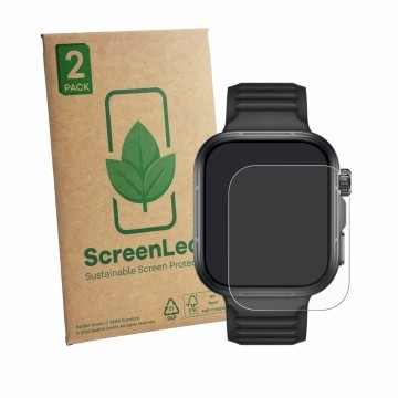 Parte frontale di una confezione del prodotto con il logo del marchio ScreenLeaf. Accanto è raffigurato il dispositivo Huawei 