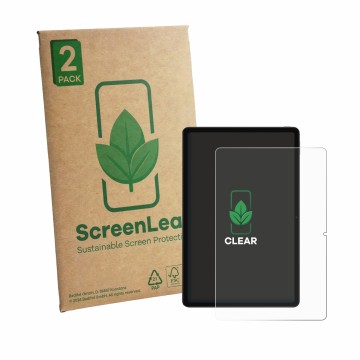 Face avant d’un emballage produit avec le logo de la marque ScreenLeaf. À côté, l’appareil Xiaomi Redmi K Pad 2 est représenté