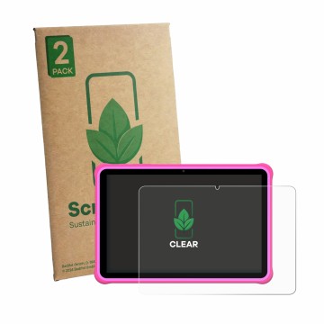 Vorderseite einer Produktverpackung mit dem Markenlogo ScreenLeaf. Daneben ist das Gerät FASTWD L231-EEA 10.1