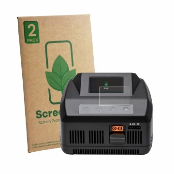 Parte frontal de un envase de producto con el logotipo de la marca ScreenLeaf. Al lado se muestra el dispositivo Spektrum Smar