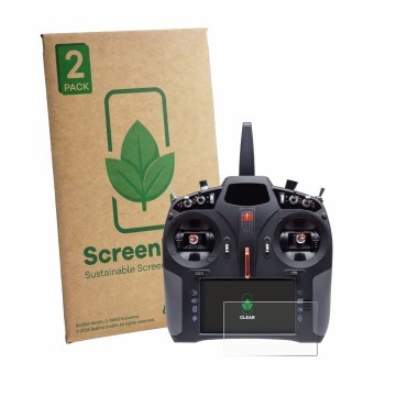 Parte frontale di una confezione del prodotto con il logo del marchio ScreenLeaf. Accanto è raffigurato il dispositivo Spektru