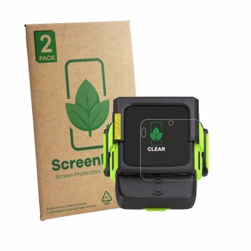 Front side of a product packaging with the brand logo ScreenLeaf. Next to it is the device Zebra WS501 shown with the correspo