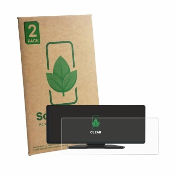 Parte frontale di una confezione del prodotto con il logo del marchio ScreenLeaf. Accanto è raffigurato il dispositivo Carpuri