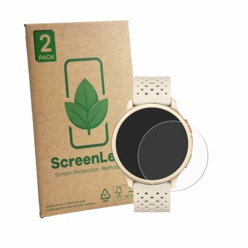 Parte frontale di una confezione del prodotto con il logo del marchio ScreenLeaf. Accanto è raffigurato il dispositivo Quican 