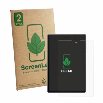 Vorderseite einer Produktverpackung mit dem Markenlogo ScreenLeaf. Daneben ist das Gerät Samsung Galaxy Z Fold 8 mit dem zugeh