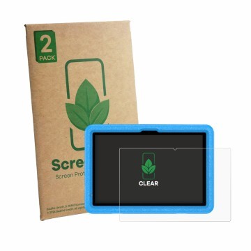 Vorderseite einer Produktverpackung mit dem Markenlogo ScreenLeaf. Daneben ist das Gerät Vasoun TAB11 L10 10.1
