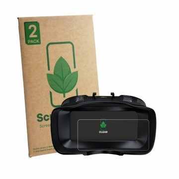 Vorderseite einer Produktverpackung mit dem Markenlogo ScreenLeaf. Daneben ist das Gerät Akaso Seemor-200 mit dem zugehörigen 