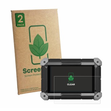 Front side of a product packaging with the brand logo ScreenLeaf. Next to it is the device Topdon Phoenix Lite 3 shown with th
