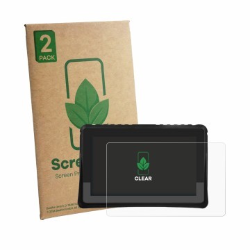 Vorderseite einer Produktverpackung mit dem Markenlogo ScreenLeaf. Daneben ist das Gerät KOROBIE 84561278456 mit dem zugehörig