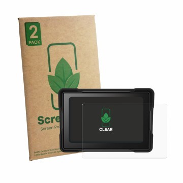 Vorderseite einer Produktverpackung mit dem Markenlogo ScreenLeaf. Daneben ist das Gerät SageFurned 5