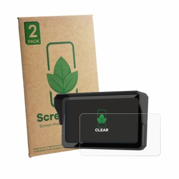 Vorderseite einer Produktverpackung mit dem Markenlogo ScreenLeaf. Daneben ist das Gerät Carpuride W602 Pro 6.25